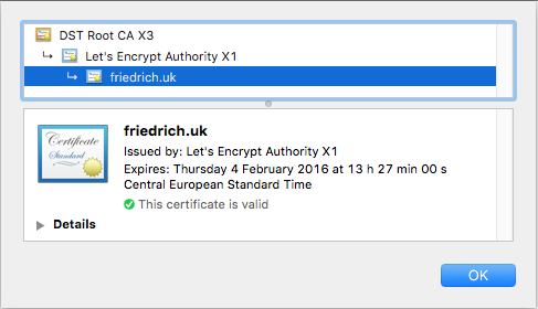 Let's Encrypt Certificate