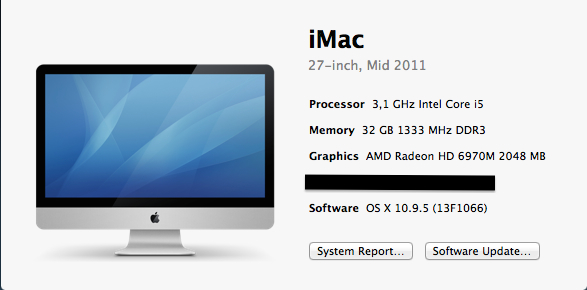 iMac System Report